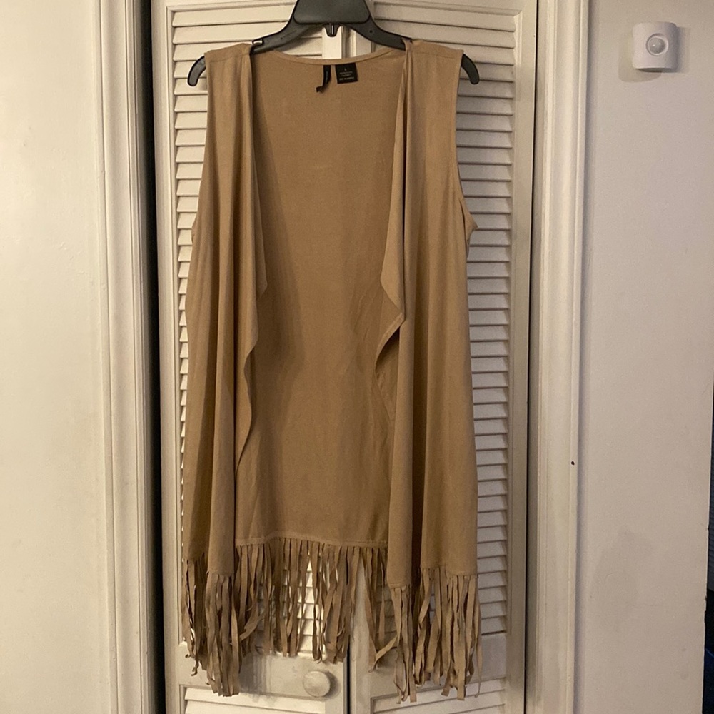 Long fringe vest